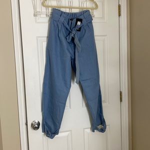 High waisted jean dressy pants